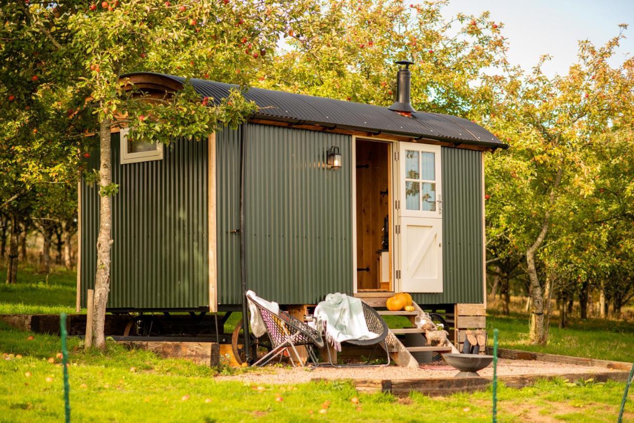 Harrys Hideout - Shepherd'S Huts At Harrys Cottages Pen-y-Clawdd Exterior foto